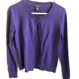 Banana Republic Purple Wool blend Cardigan